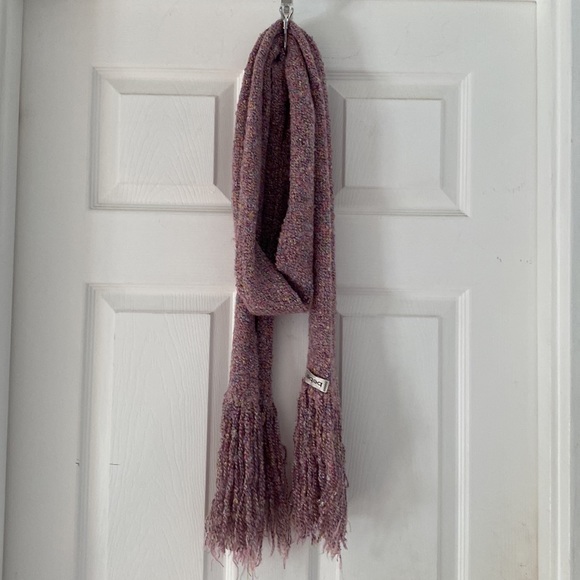 New dusty mauve tweed zip up sweater w/pleater & matching scarf-smoke free home - Picture 7 of 11